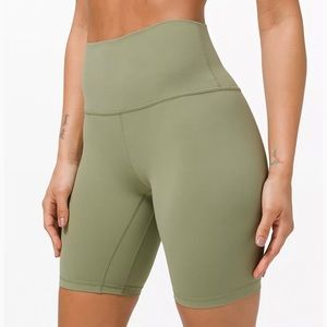NWT lululemon Align HR Short 8” green